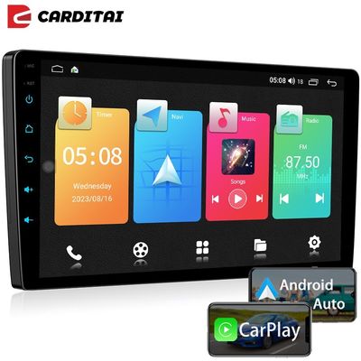 Reprodutor multimídia de carro Android de alta resolução 1024*600 9/10 polegadas com porta AUX