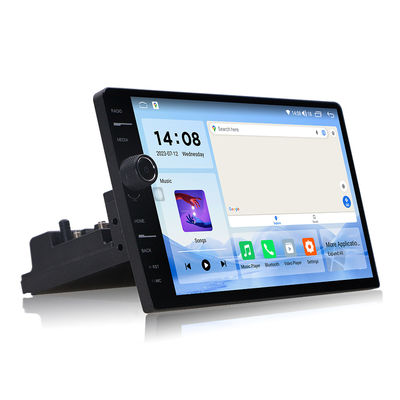 1 Din Universal Car Radio com 10,1 polegadas giratório Android 11 estéreo e DVD player