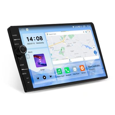 10.1&quot; Touch Screen 2 32GB Full-fit Android Media Player DVD 2Din Navegação Car Radio 360 Panorama CarPlay-Android Auto