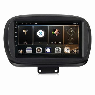 FIAT 500 2007-2015 2 Din Car Stereo Audio Player com câmera AHD 1080P e CPU de 4 núcleos