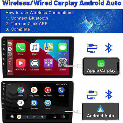 1280*800 7&quot; 9&quot; Inch Universal FM GPS 2 Din Touch Screen Sistema de Áudio de Carro Estéreo Vídeo Rádio de Carro Android