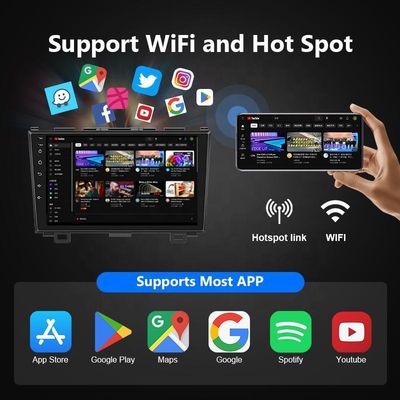 Alta Resolução 9&quot; Android 10 Car Audio Radio Stereo com GPS WIFI IPS Car Screen