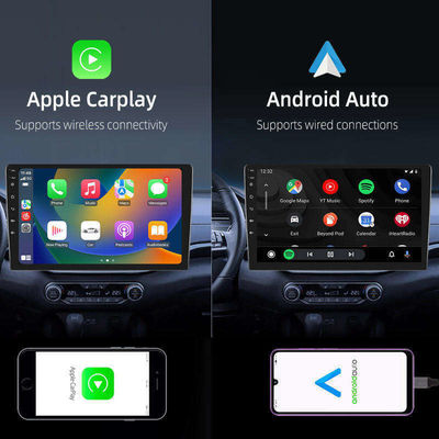 Rádio de carro 2DIN com Android 9.0 GPS Navi e Apple Carplay Android Auto FM Autoradio