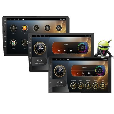 4 núcleos de CPU 10,1 polegadas 2 Din Touch Screen GPS Navegação Android Car Radio para Universal