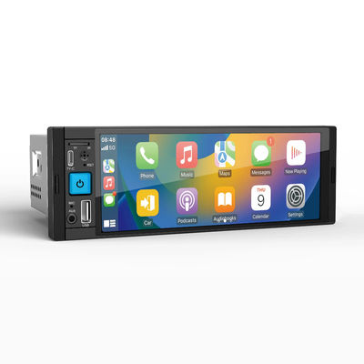 Car Radio Wireless Carplay 1Din MP5 Player com FM/AM/RDS Multimídia e Bluetooth