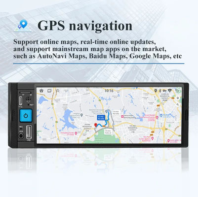 Car Radio Wireless Carplay 1Din MP5 Player com FM/AM/RDS Multimídia e Bluetooth