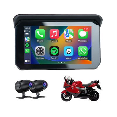 IP67 Impermeável 5 polegadas IPS Screen Motor Carplay GPS Navigator 2 em 1 Wireless Apple Car-play Android Auto
