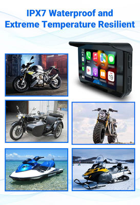 IP67 Impermeável 5 polegadas IPS Screen Motor Carplay GPS Navigator 2 em 1 Wireless Apple Car-play Android Auto