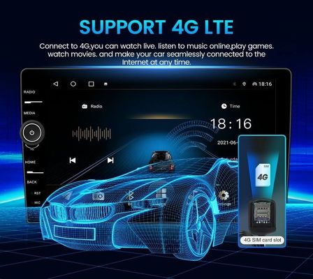 Full Fit Display Screen Car Stereo 8Core TS18 Multimedia Player para Montagem Universal de Carros