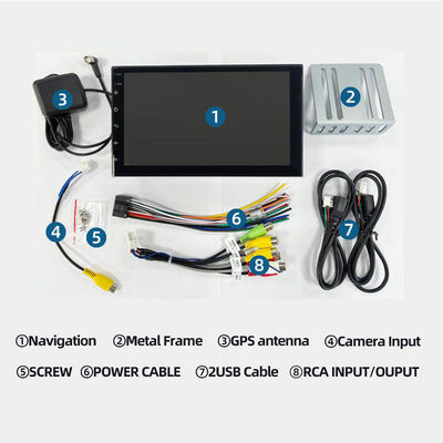 Disponível em várias línguas 7 polegadas Android Car Stereo com navegação GPS e touch screen