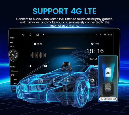 Universal Wi-Fi 9/10 polegadas Android 11.0 Car Multimedia Player para Toyota Nissan