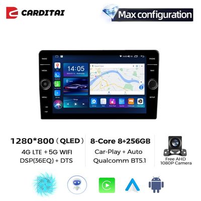 Carplay GPS Navigation 2 Din Android 11 para BMW 3 E90 E91 E92 E93 2005 2012 Rádio de carro