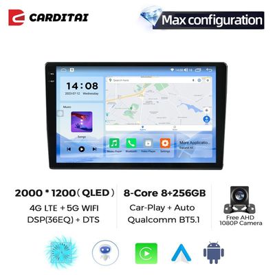 Carplay GPS Navigation 2 Din Android 11 para BMW 3 E90 E91 E92 E93 2005 2012 Rádio de carro