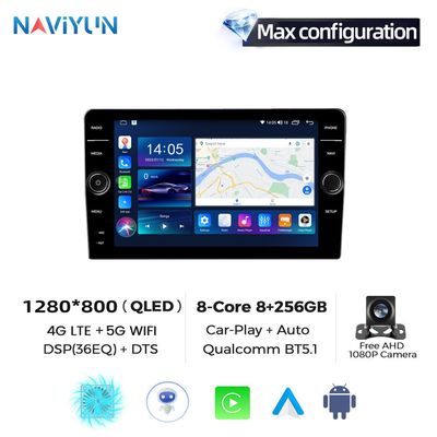 9 polegadas Car Play BT FM Touch Screen Car Video Player Universal Duplo Din Android 2Din