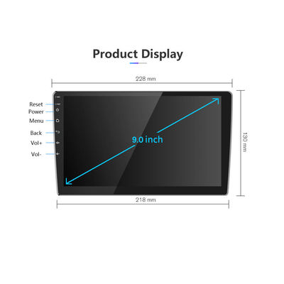 Android 9/10 Inch Car Touch Screen GPS Stereo Sistema de Navegação de Rádio para Eletrônicos Automóveis