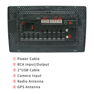 Android 9/10 Inch Car Touch Screen GPS Stereo Sistema de Navegação de Rádio para Eletrônicos Automóveis