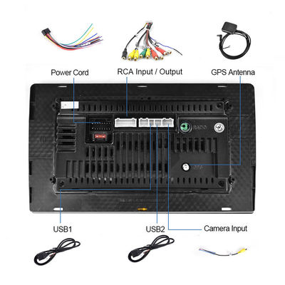 Android 9/10 Inch Car Touch Screen GPS Stereo Sistema de Navegação de Rádio para Eletrônicos Automóveis