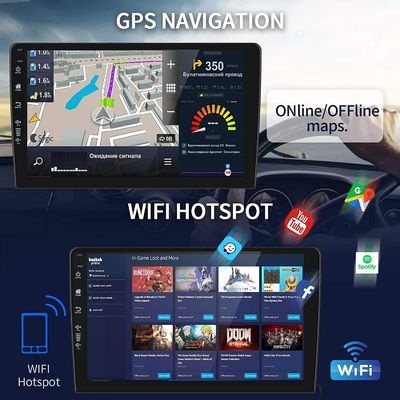 Carditai Android 10 QLED Car Audio 2 32G Head Unit com GPS incorporado e tela de 9/10 polegadas