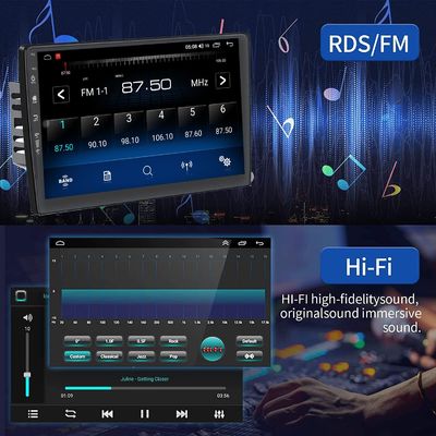 Carditai Android 10 QLED Car Audio 2 32G Head Unit com GPS incorporado e tela de 9/10 polegadas
