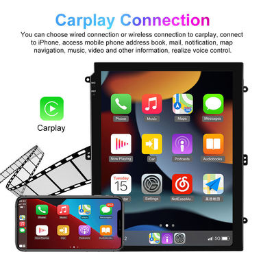 Conexão USB 9.7 polegadas Vertical Screen Car Radio com 1280 * 800 resolução e estéreo