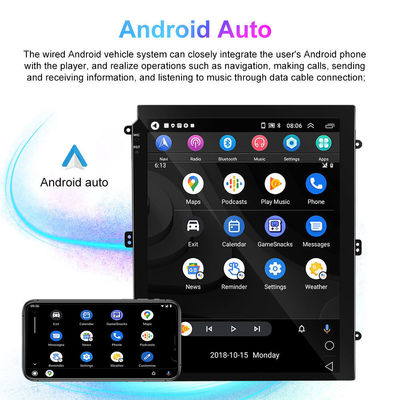 Conexão USB 9.7 polegadas Vertical Screen Car Radio com 1280 * 800 resolução e estéreo