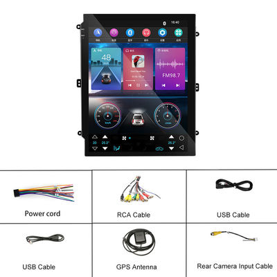 Conexão USB 9.7 polegadas Vertical Screen Car Radio com 1280 * 800 resolução e estéreo