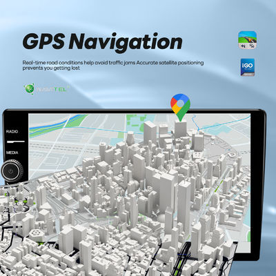 O mais recente Android 11 2 DIN Car Multimedia Player com tela sensível ao toque de 9 polegadas e GPS WIFI