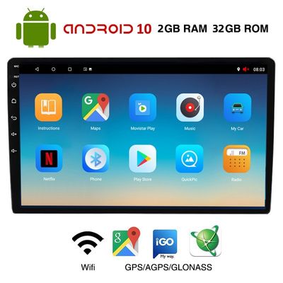 2 rádio de carro 64G com câmera traseira Android Auto Carplay GPS navegação WIFI Bluetooth