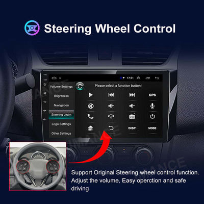 9" IPS/QLED Touch Screen Android 12 Car Radio com GPS Wifi Rear Camera e BT FM RDS