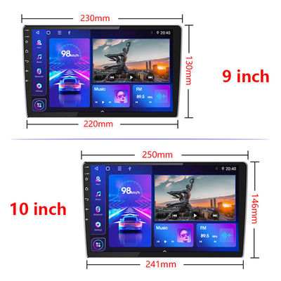 Universal 10.0 Android Car Audio Multimedia Player com navegação GPS e touch screen
