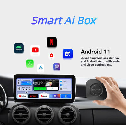 Atualização para a mais recente tecnologia Wireless CarPlay Ai Box para Volvo Ford Benz VW KIA
