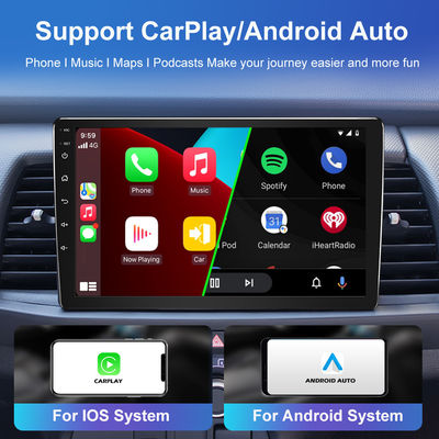 Universal 2din Car Radio Audio Stereo com 2G 32G Android 10.0 DSP e tela giratória