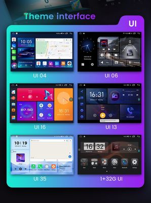 Universal Construído em 4G Android 12 Auto Electronics TS18 9/10inch Knob Headunit Car Radio