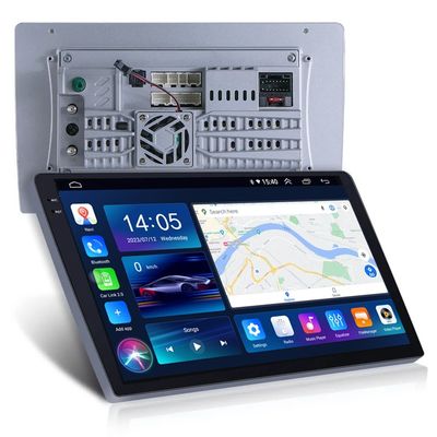 9'10" QLED 2000*1200 Screen 2 Din Android Car Stereo Player com ventilador de refrigeração incorporado