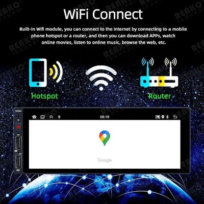 Bluetooth Função 1 Din Car Radio Audio Screen com FM Aux Input Receiver e OLED Screen