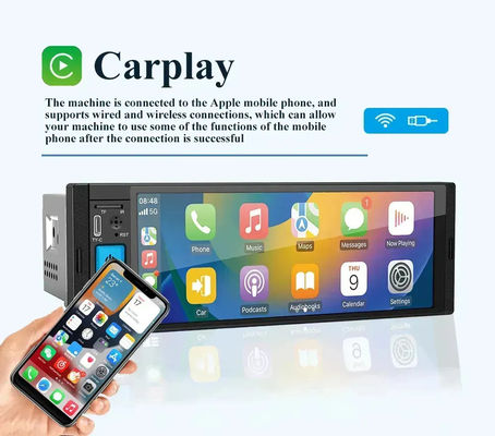 Carplay Android Auto Multimedia Player com Memória Nand Flash 32G Bluetooth MirrorLink