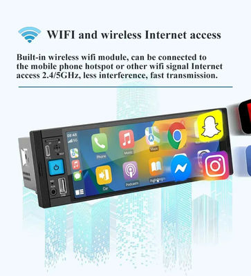 Carplay Android Auto Multimedia Player com Memória Nand Flash 32G Bluetooth MirrorLink
