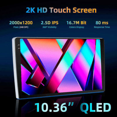 9" 2K Screen 2DIN Car Radio com Android 10 OS e Carplay / Android Auto Compatibilidade
