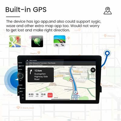 Full-fit 9 polegadas de tela sensível ao toque Sistema de navegação GPS Android para Universal Car Year