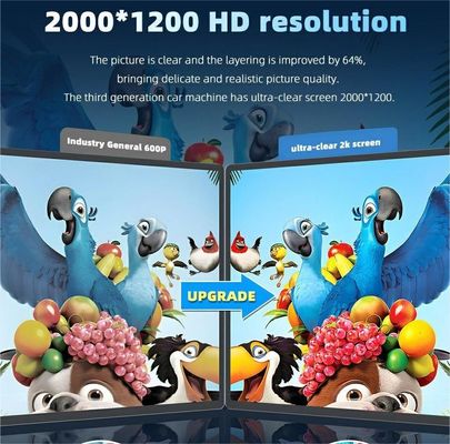 10.1" Metal Body 2 32GB Android Car Media Player com resolução 2K e navegação GPS