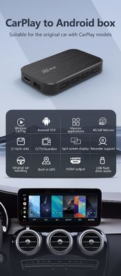 Wireless Android Auto e Apple Carplay Media Box com Outro Design Style Portátil