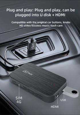 Wireless Android Auto e Apple Carplay Media Box com Outro Design Style Portátil