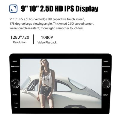 8"/9"/10" botão Android 12 QELD tela rádio de carro estéreo WiFi GPS navegação2G 32G CarPlay 2 Din Car Auoradio Multimedia Player