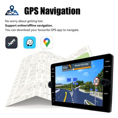 Conexão de cartão SIM 3G / 4G 8 "Tamanho da tela Leitor de DVD de carro Auto estéreo com navegação GPS
