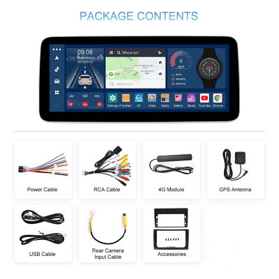 Universal 12.3 polegadas CarPlay Android GPS Navigation Player com função DSP Contacte-nos