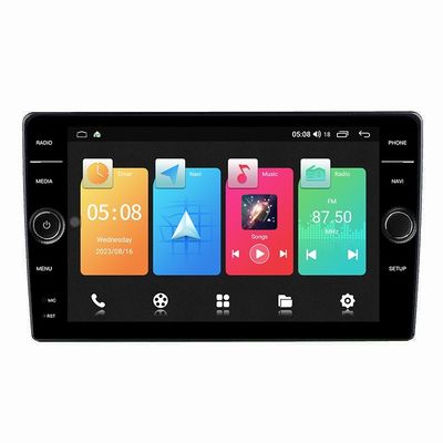 8 polegadas botão QLED tela rádio de carro Android 12.0 OS 2 Din estéreo para multimídia universal