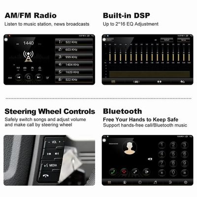 Universal 2DIN rádio estéreo GPS Car Multimedia Video Player para Android 7 9 10 polegadas