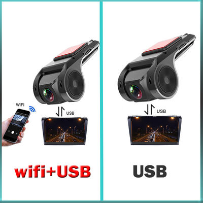 USB Car Dash Cam HD 1080P 170° Gravador de Grande Ângulo Frente ADAS Android DVR versão Noturna