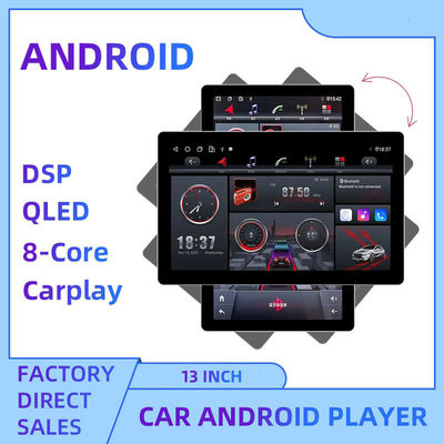13' 8Cores 8 128GB Android Auto CarPlay Car Multimedia Player com suporte CarPlay