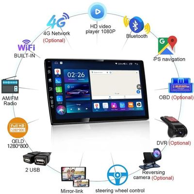 9 polegadas Android Car GPS Navegação Audio Sistema de Rádio DVD Vídeo Multimédia OS Android